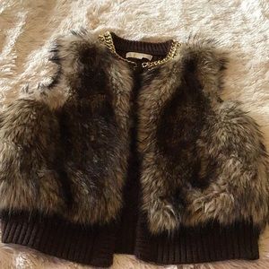 Michael Kors faux fur vest